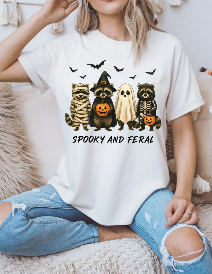 "Spooky & Feral" Tee ALL HAT NO CATTLE