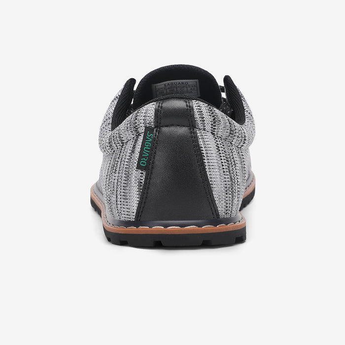 grey barefoot casual shoes with a structured leather heel