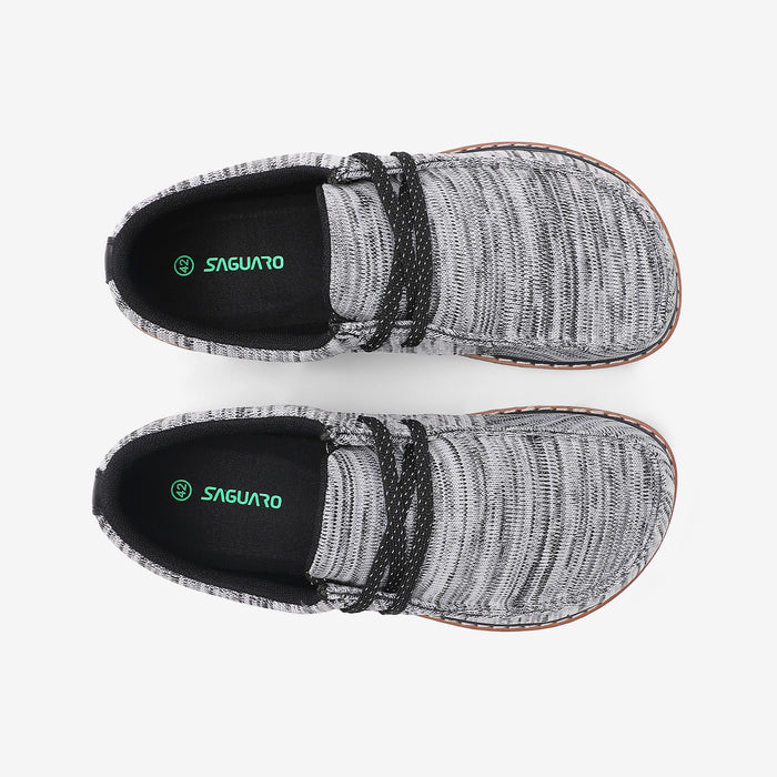 comfortable barefoot casual shoes with a minimalist knit upper