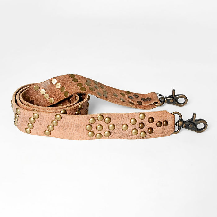 Studded Leather Purse Strap - 2 variations