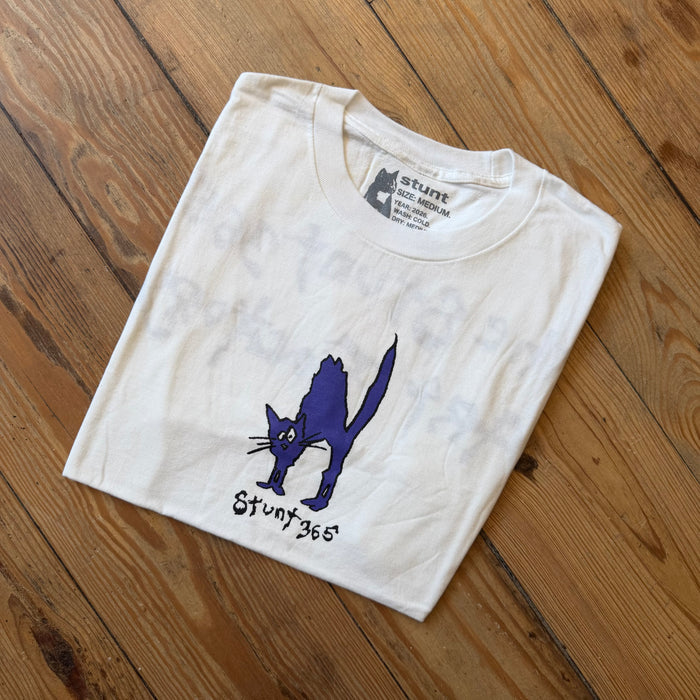 Stunt White tee Medium