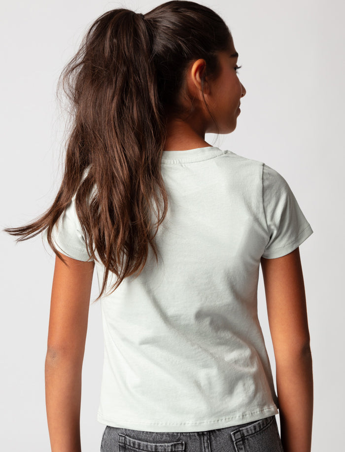 T-shirt imprimé à col en V