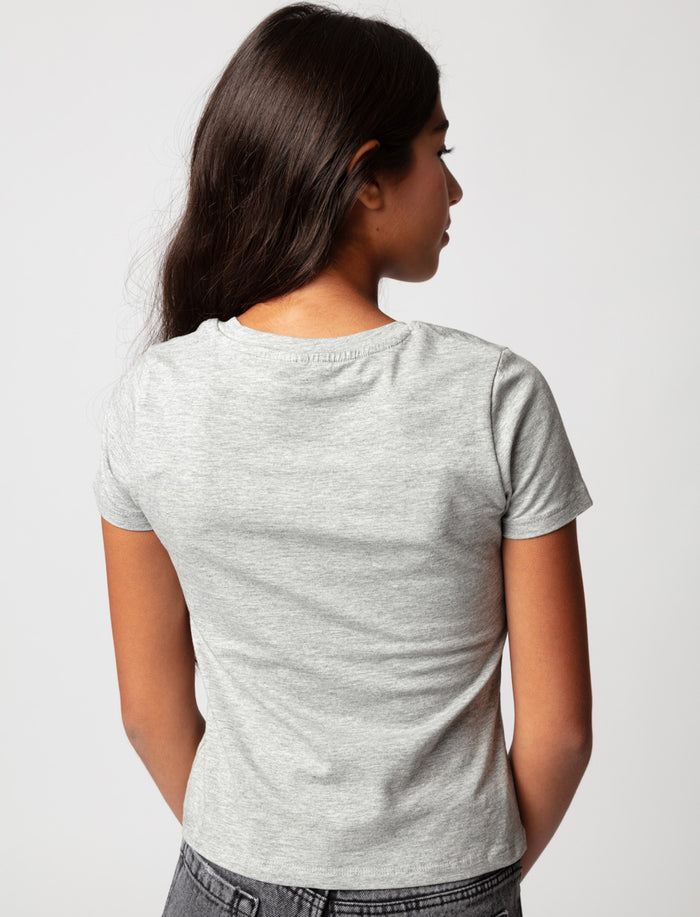 T-shirt imprimé à col en V