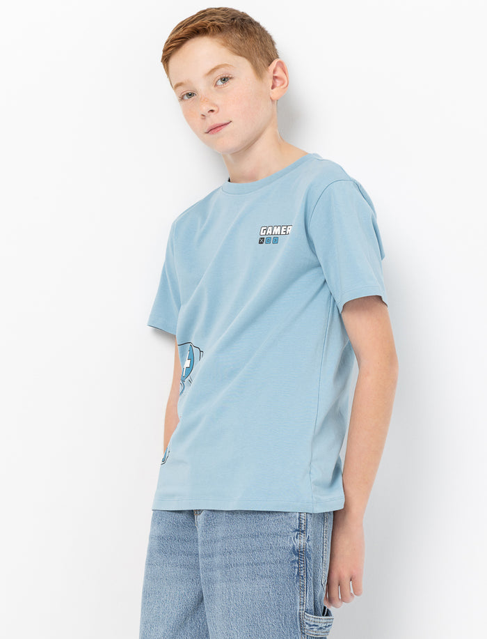 T-shirt imprimé à col rond