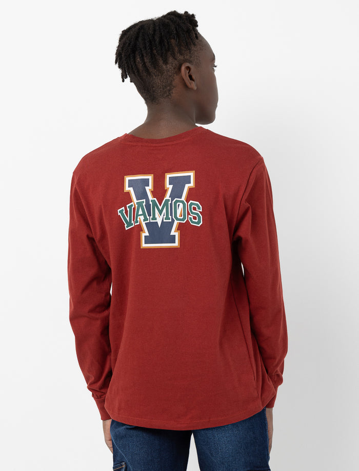 T-shirt imprimé au dos à col rond