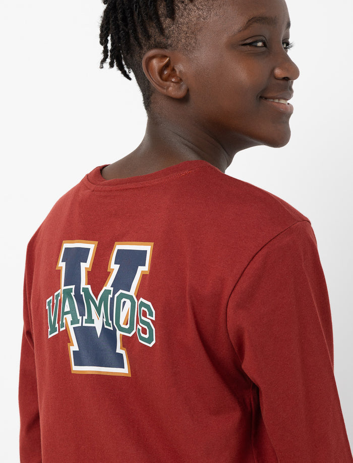 T-shirt imprimé au dos à col rond