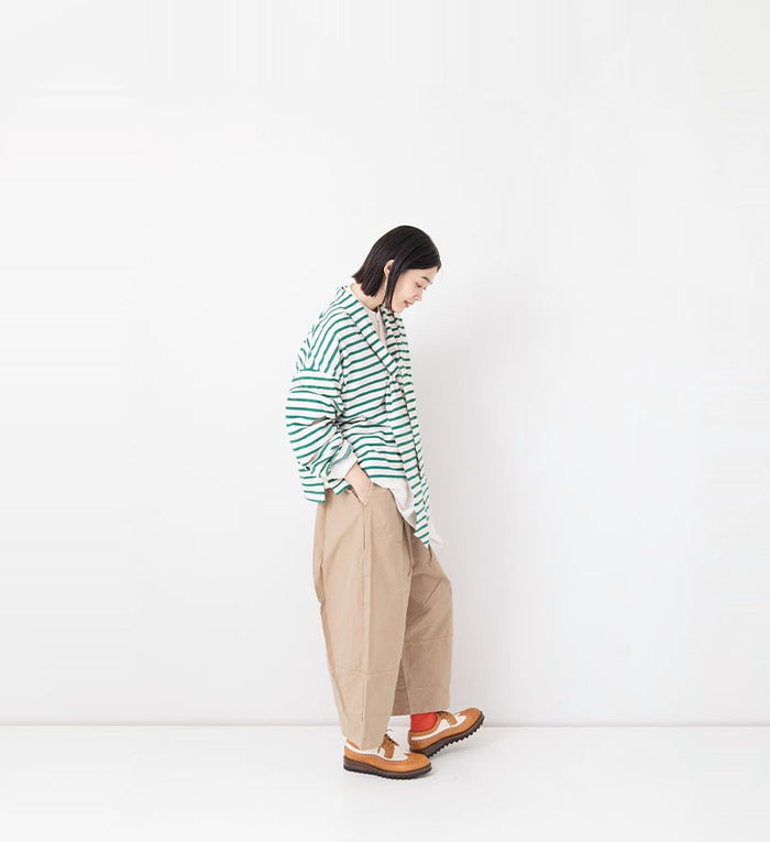 taco cotton striped tie tee in Pink X Green VCC-510