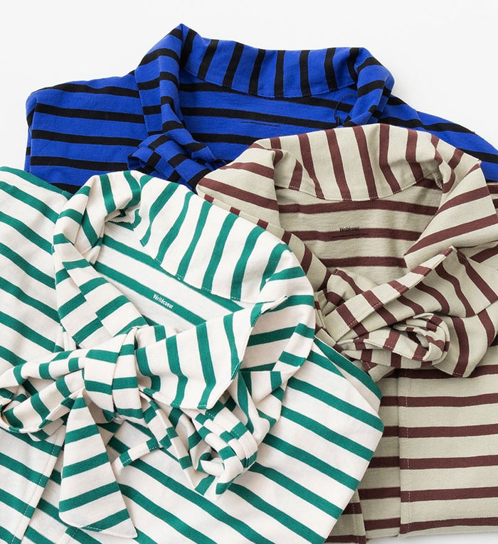 taco cotton striped tie tee in Pink X Green VCC-510