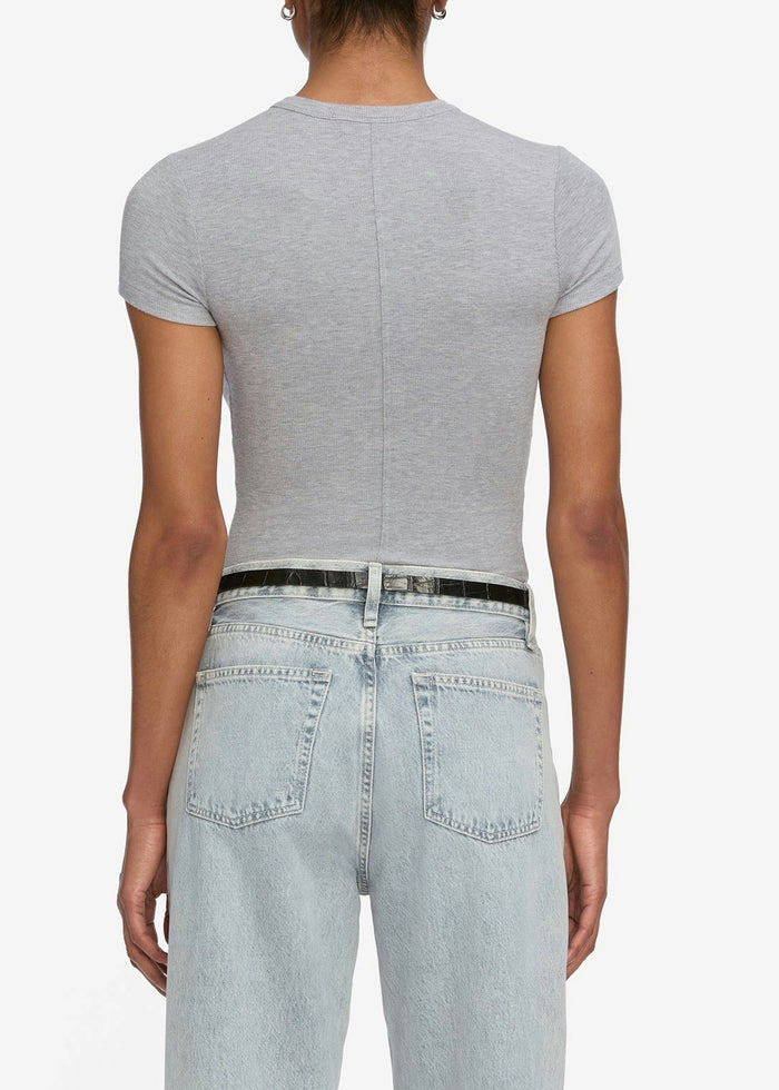 The Rib Baby Tee (Heather Grey)