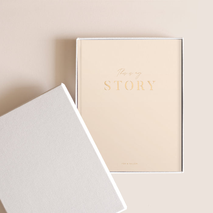 This Is My Story Memoir Journal Cream Boxed