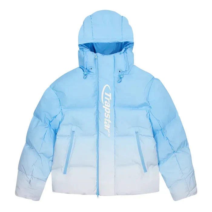 Trapstar Hyperdrive Technical Puffer Jacket Blue Gradient