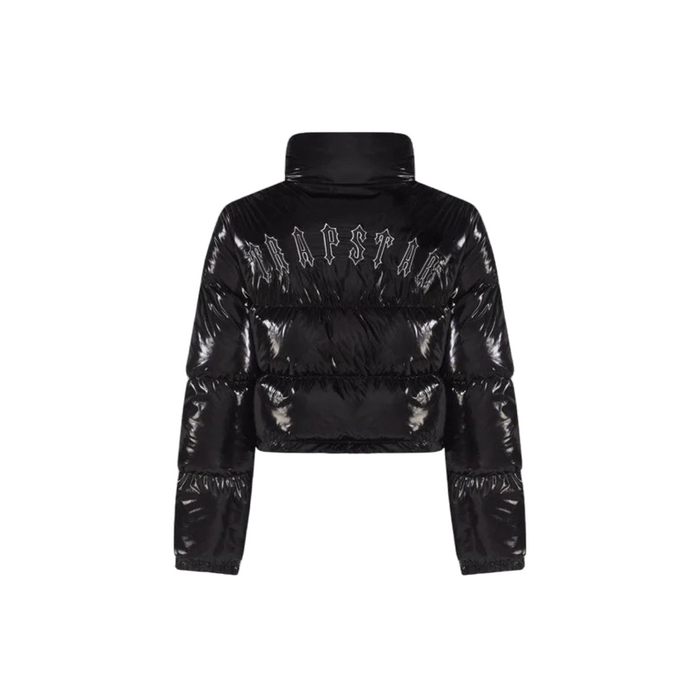 Trapstar Women's Irongate Detachable Hooded Puffer Jacket Shiny