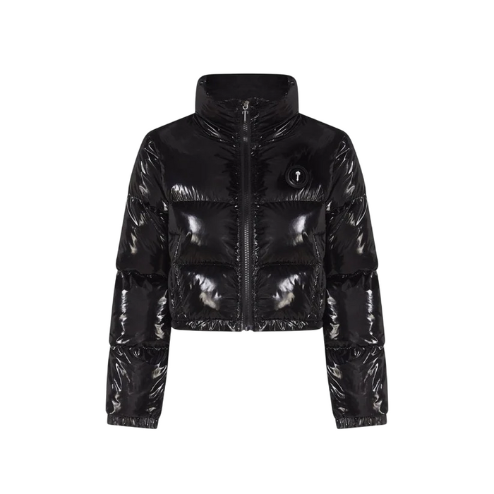 Trapstar Women's Irongate Detachable Hooded Puffer Jacket Shiny