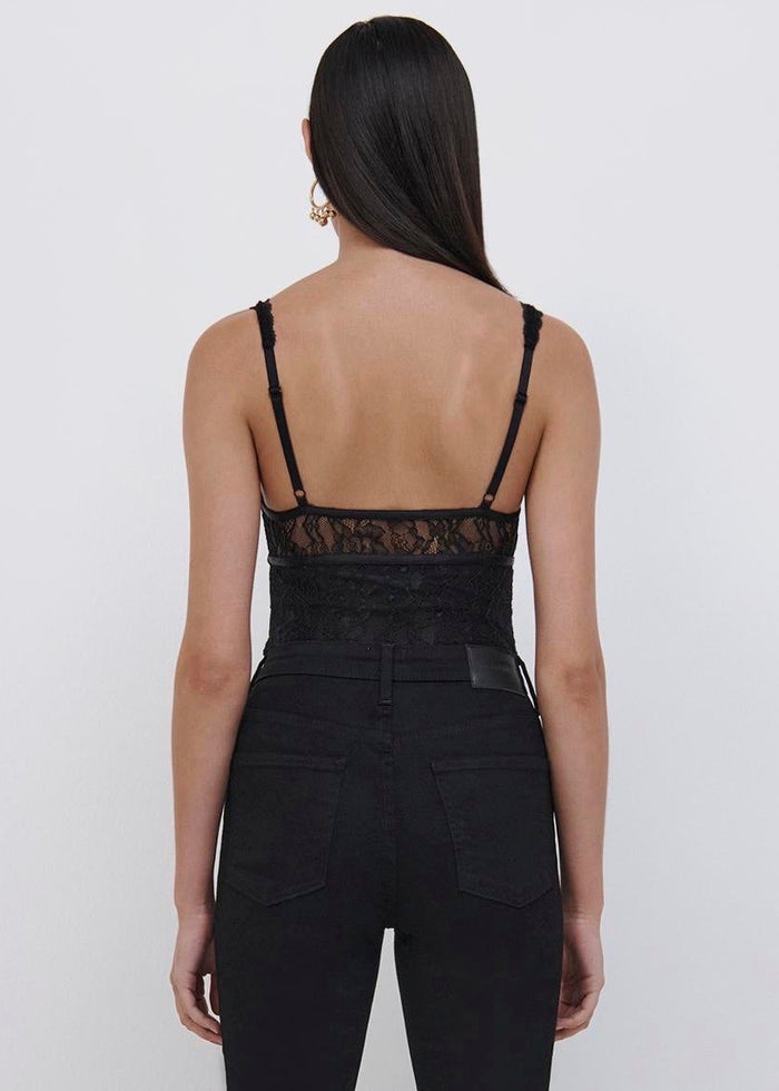 Tristan Lace Bodysuit (Black)