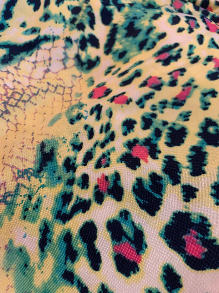 Turquoise Cheetah Dress