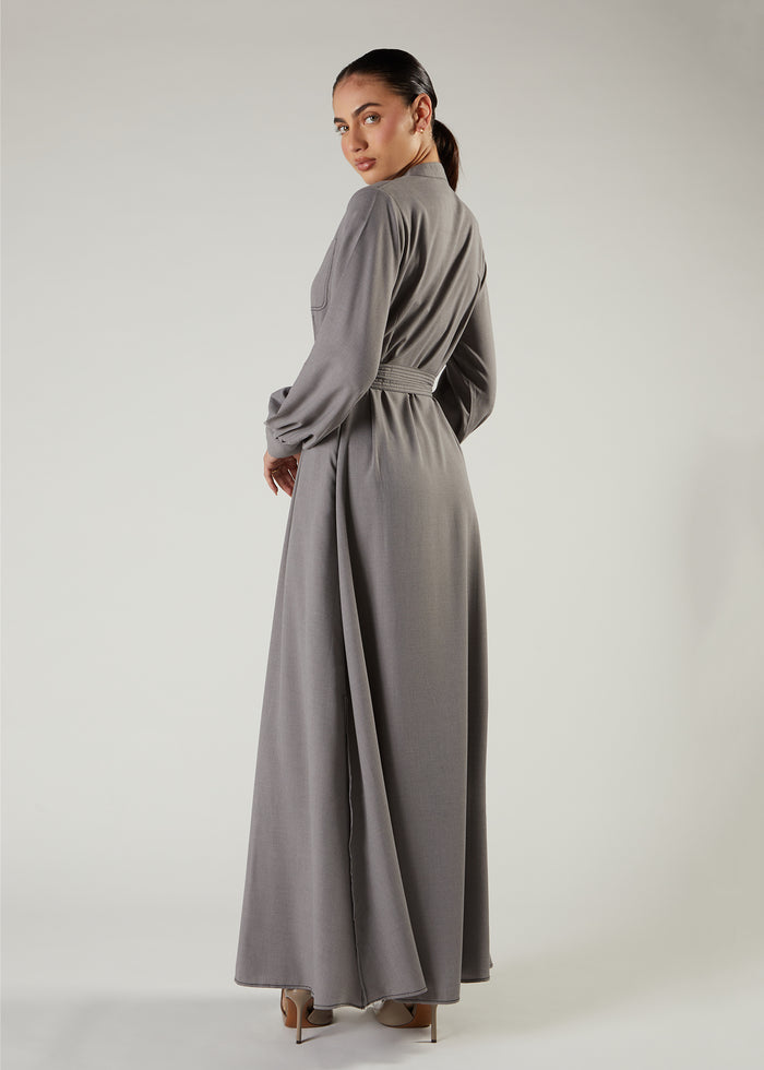 Utility Stitch Maxi Grey