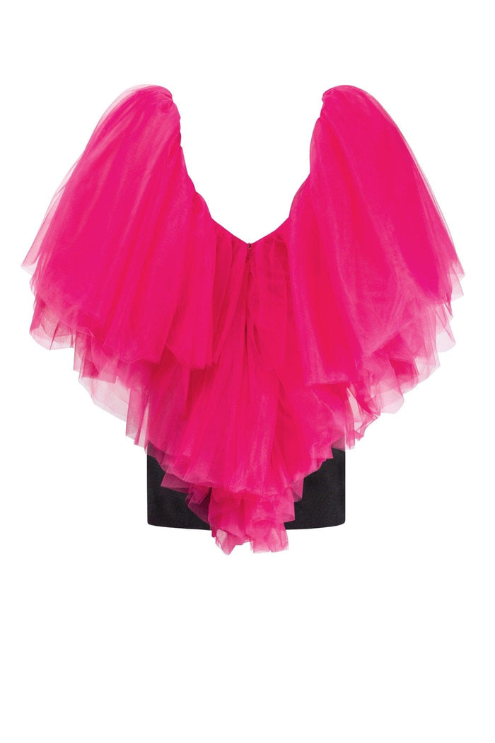 Volumetric heart-shaped mini dress - Milla