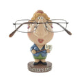 Woman Teachers Specs Novelty Reading Glasses Holder Stand Figure