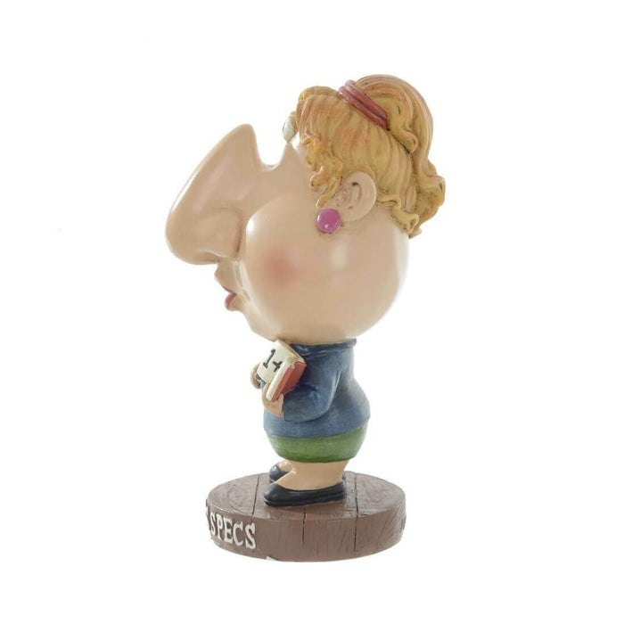 Woman Teachers Specs Novelty Reading Glasses Holder Stand Figure