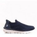 Navy blue sneaker on a white background
