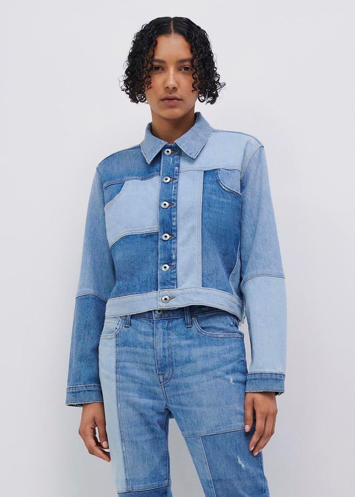 Wren Denim Patchwork Jacket (Mirage)