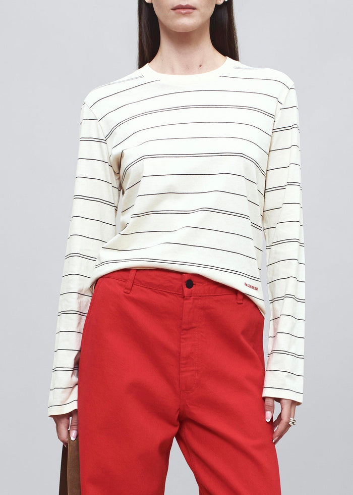Wynn Long Sleeve T Shirt (Vanilla/Black)