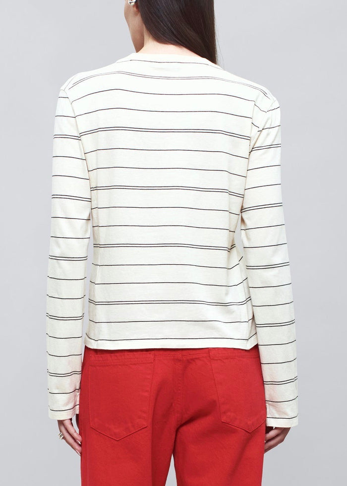 Wynn Long Sleeve T Shirt (Vanilla/Black)
