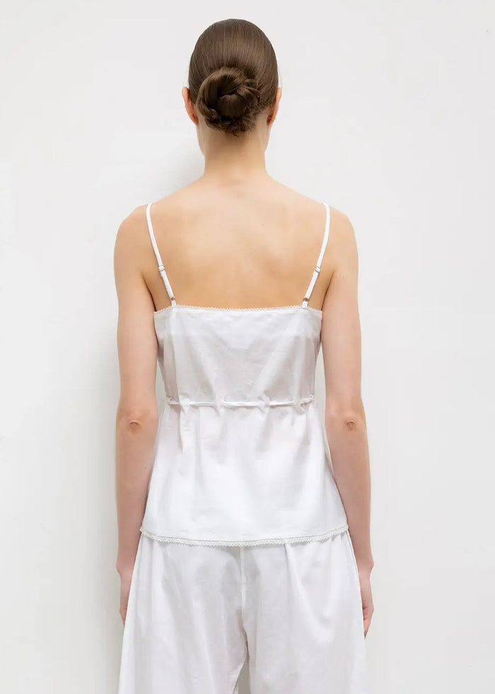 Yoko Lace Tank Top (White)